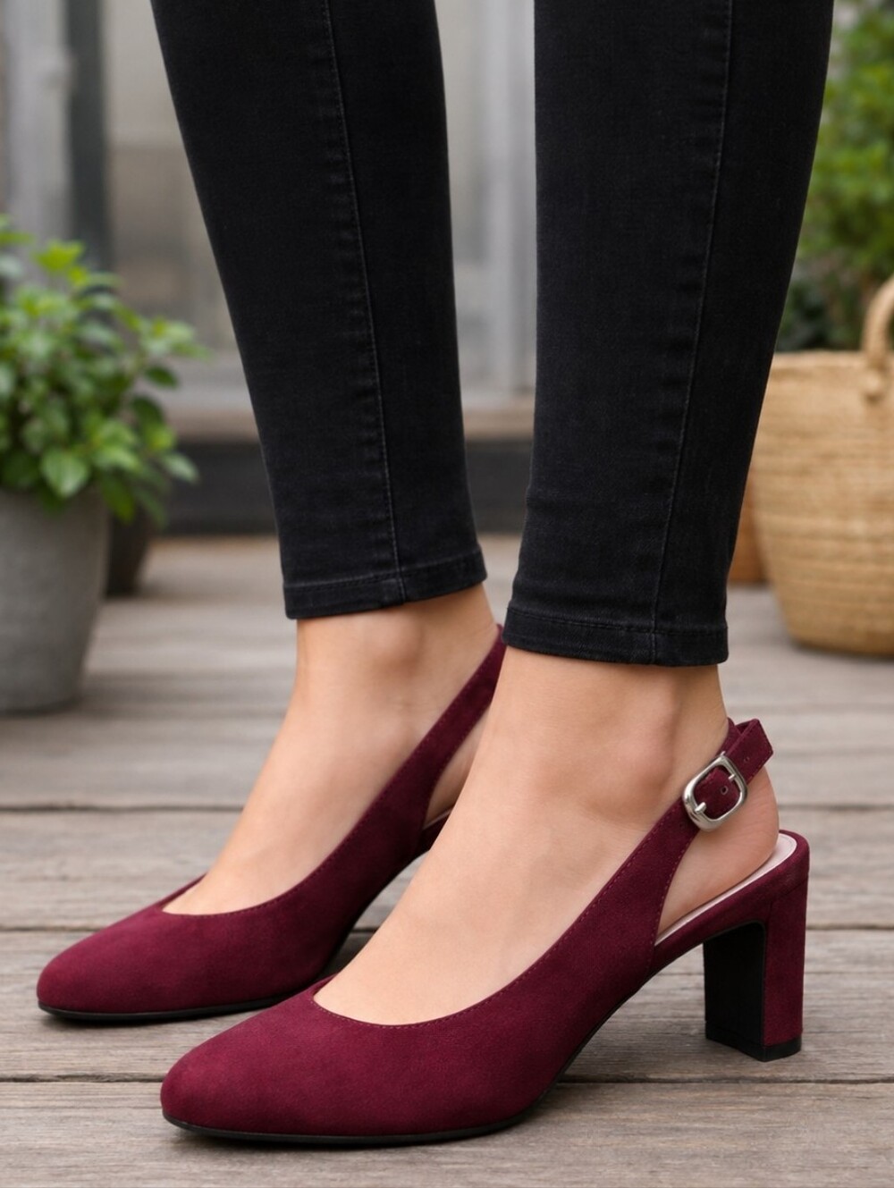 Life Stride NEW Gigi Sling Y2K Corporate Chic Slingback Comfort Heels 7.5M